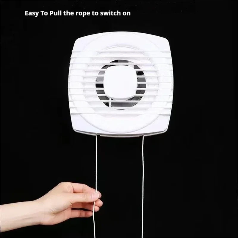 220V 4/6/7inch 110/150/180mm silence Ventilating Strong Exhaust Extractor Fan for Window Wall Bathroom Toilet Kitchen Mounted