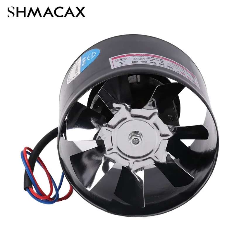 4 Inch Fan Air Ventilator For Home Kitchen Metal Pipe Ventilation Exhaust Fan Mini Extractor Bathroom Toilet Wall Fan Duct Fan