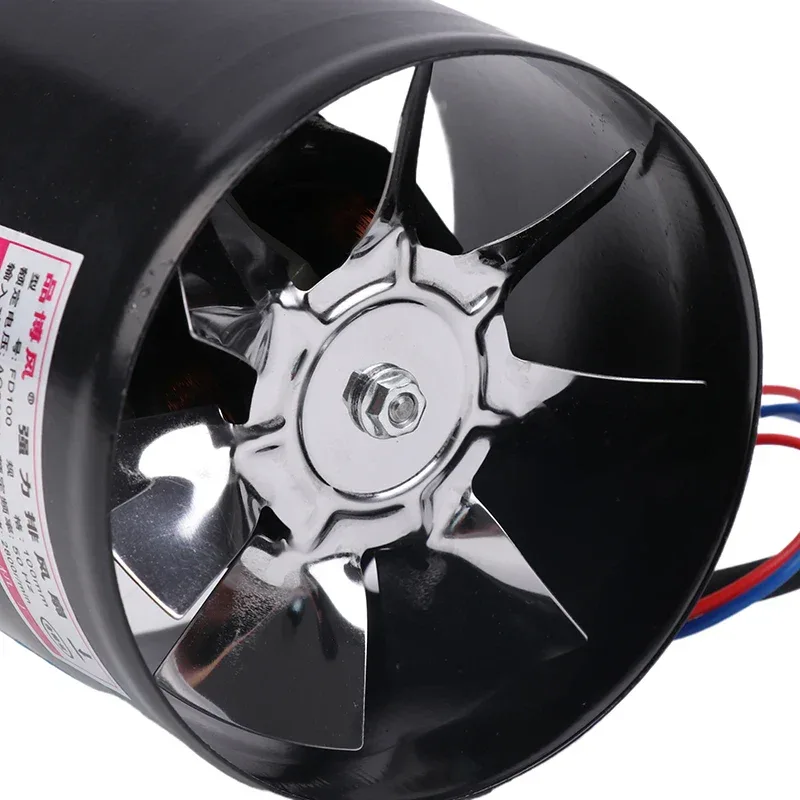 4 Inch Fan Air Ventilator For Home Kitchen Metal Pipe Ventilation Exhaust Fan Mini Extractor Bathroom Toilet Wall Fan Duct Fan