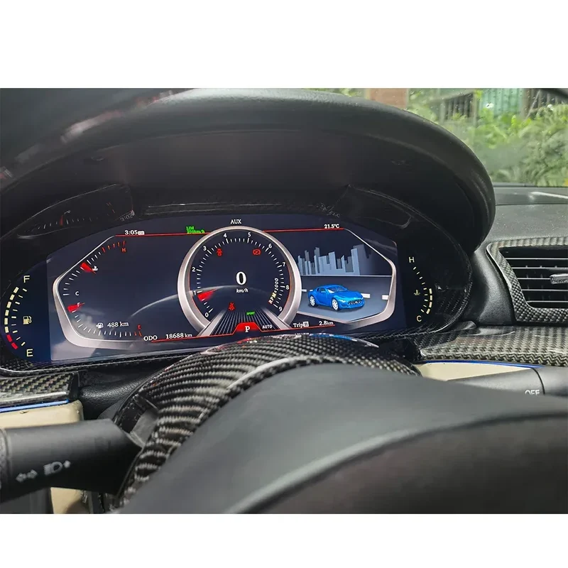 12.3 Inch Digital Cluster for Maserati GTGC 2007-2017 Full LCD Car Dashboard Instrument Panel Speed Meter LCD Multimedia Player