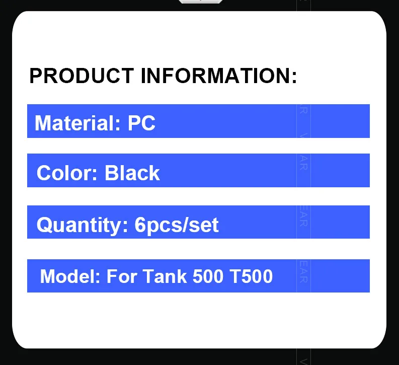 Vtear Car Window Visor Cover Decoration Water Shield Deflector Sun Shade Guard Exterior Accessories Parts For Tank 500 T500 2024