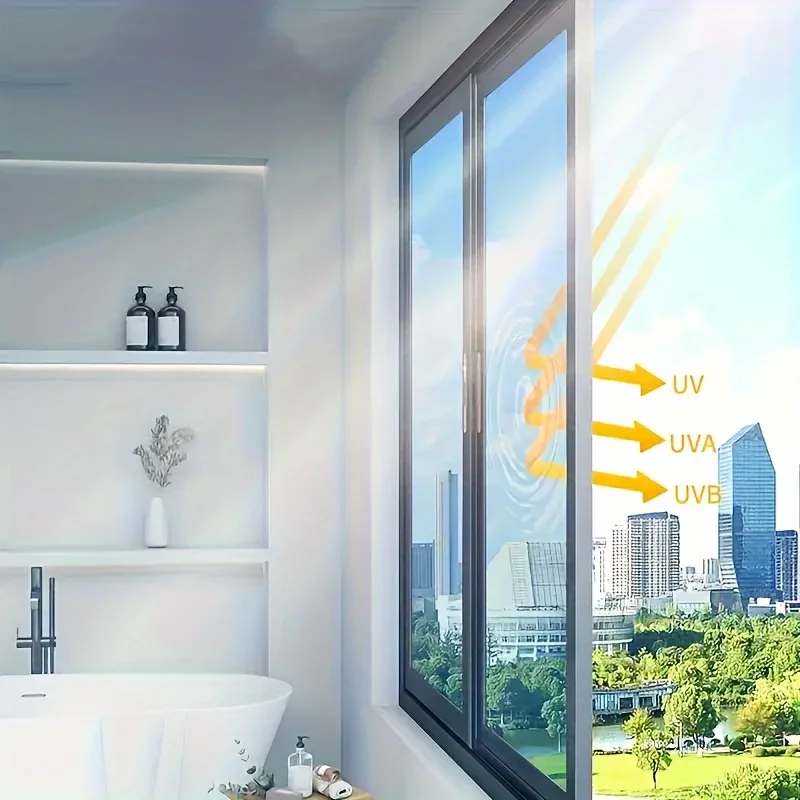 1 roll Thermal insulation film, privacy protection, sun protection, window film, UV protection, light blocking, see through film