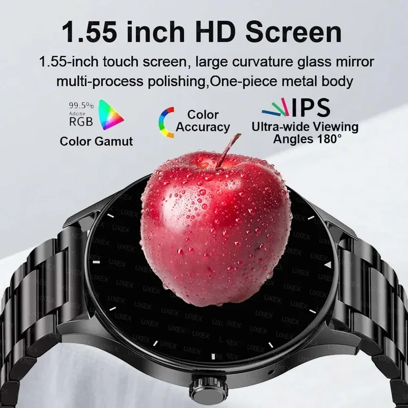 Fashion Smart Watch Plus 1.55 HD For Men And Women App Control BT Call Health Tracker Custom Photo Surprise Gift Business Watchs
