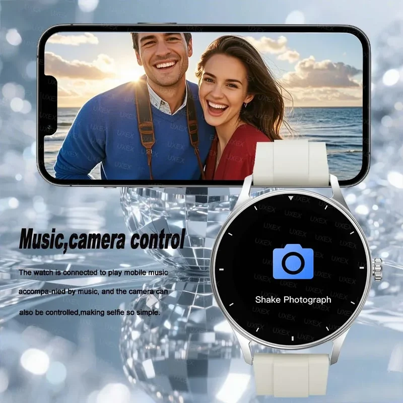 Fashion Smart Watch Plus 1.55 HD For Men And Women App Control BT Call Health Tracker Custom Photo Surprise Gift Business Watchs