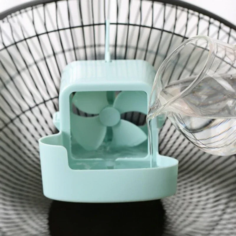 Ventilateur Hanging Add Ice Cup Summer Plastic Mini Fan Portable Fan Cooling Tool DIY Water Tower Cooling Product Home Accessory