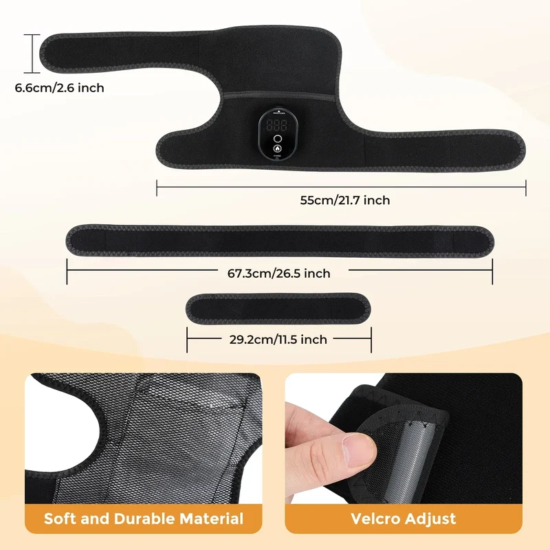 Vibration Shoulder Steamer Belt Heated Shoulder Warmer Massager Electric Smart Massage Machine Temperature Adjust