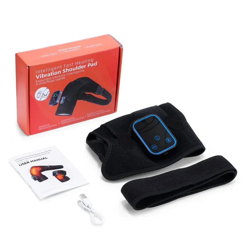 Vibration Shoulder Steamer Belt Heated Shoulder Warmer Massager Electric Smart Massage Machine Temperature Adjust