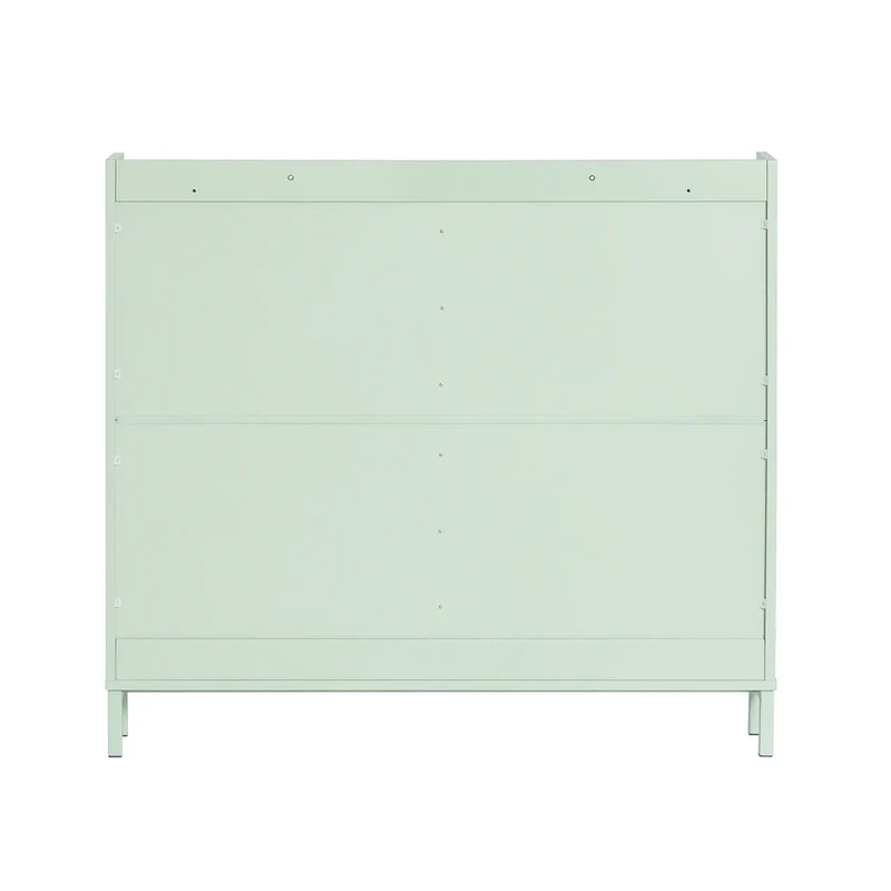 SoBuy FSR100 4 flap shoe rack 8 shelf surface shoe cabinet narrow shoe chest of drawers shoe shelf
