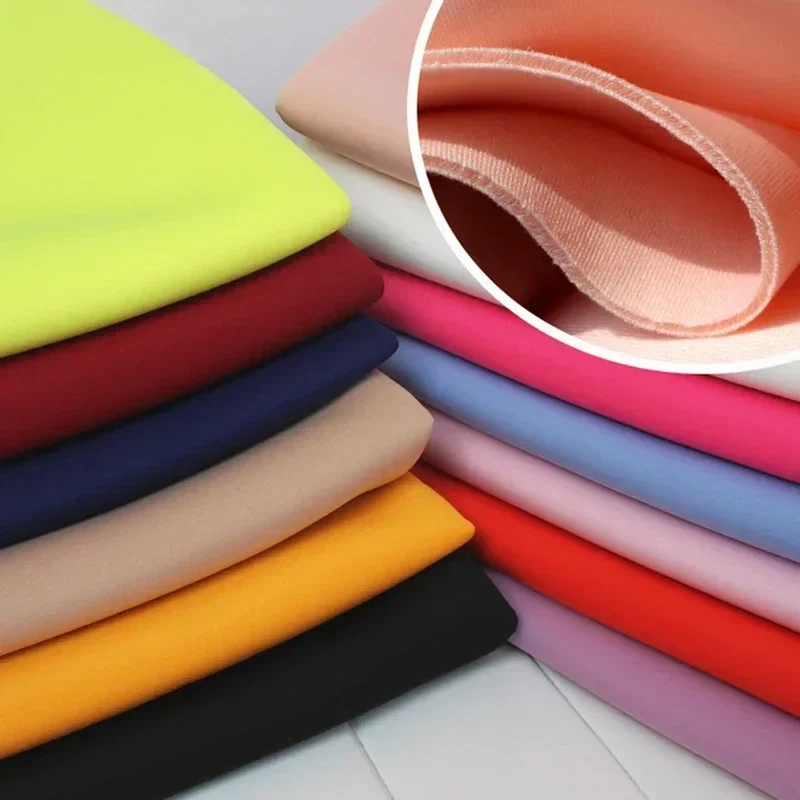 Stretch Spandex Knit Space Cotton Fabric Air Layer for Baseball Jacket Skirt Sewing DIY Face Mask Per Half Meter