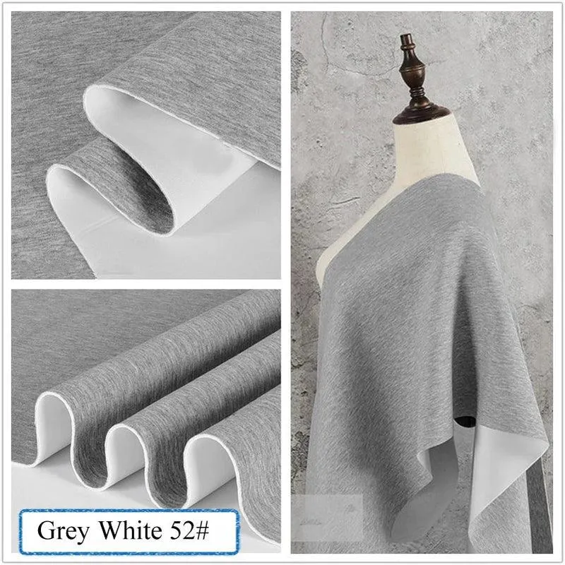 Stretch Spandex Knit Space Cotton Fabric Air Layer for Baseball Jacket Skirt Sewing DIY Face Mask Per Half Meter
