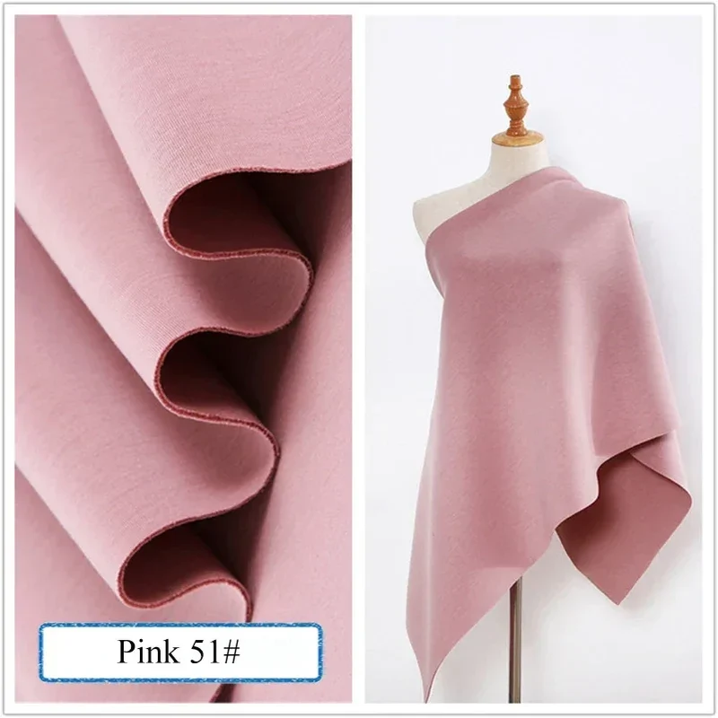Stretch Spandex Knit Space Cotton Fabric Air Layer for Baseball Jacket Skirt Sewing DIY Face Mask Per Half Meter