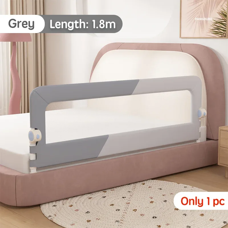 PANGDUBE 1pc Baby Bed guardrail Baby Safety Bed Barrier Children's Safety Bed Rail Guard for Kids Fall Out Protection