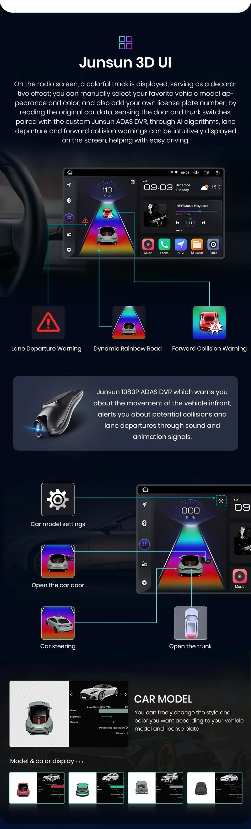 Junsun Wireless CarPlay Android Auto Car Radio For Citroen C5 2008 2009 2010-2017 RDS 4G WiFi GPS 2din BT Car accessories