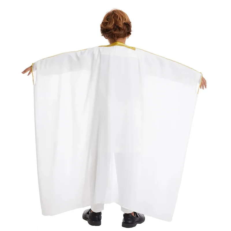Muslim Saudi Arabian Boy Abaya Children Praying Islamic Clothing Kimono Middle Eastern Teen Dress Dubai New Fashion Classic