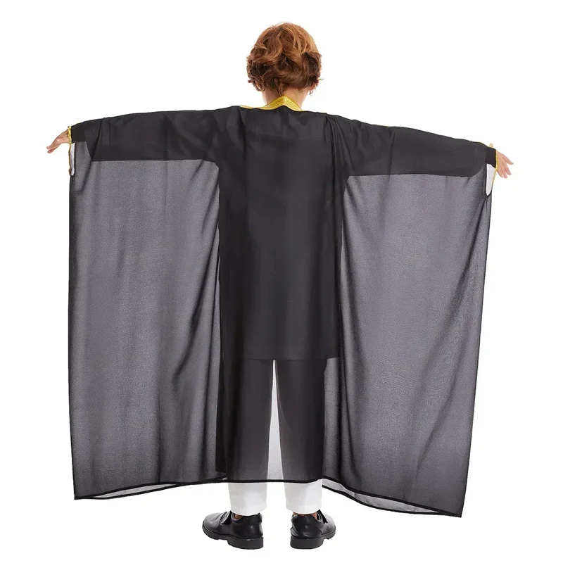 Muslim Saudi Arabian Boy Abaya Children Praying Islamic Clothing Kimono Middle Eastern Teen Dress Dubai New Fashion Classic