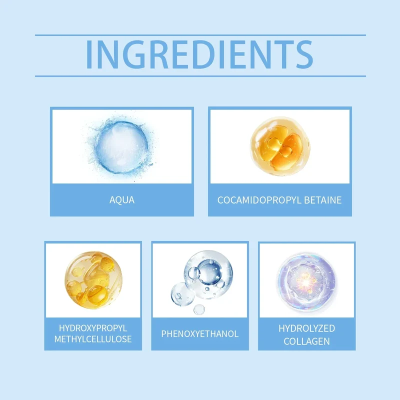 Collagen Facial Cleanser Mousse Deep Cleansing Skincare Controls Oil Moisturizing Firming Face Wash Foam Cleanser Skin Care
