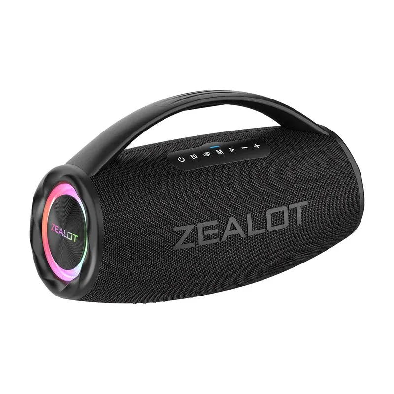 ZEALOT S97 80W Wireless speaker, Outdoor Portable Subwoofer Speaker, Hifi Sound quality,Dual Pairing, Fast Charging,16000mAh.