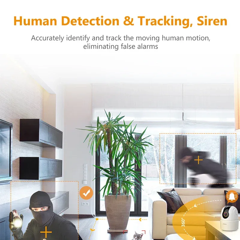 IMOU Ranger 2C 5MP Wifi Camera Two-way Talk Surveillance Security 360° Coverage Portection Night Vision Smart Tracking Camera