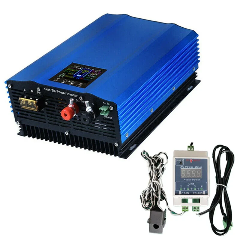 1200W 1000W 1.2KW 1KW Solar Grid Tie Battery Discharge Inverter DC24V 26-45v 55-90V to AC110V AC220V Limiter Power Inverter