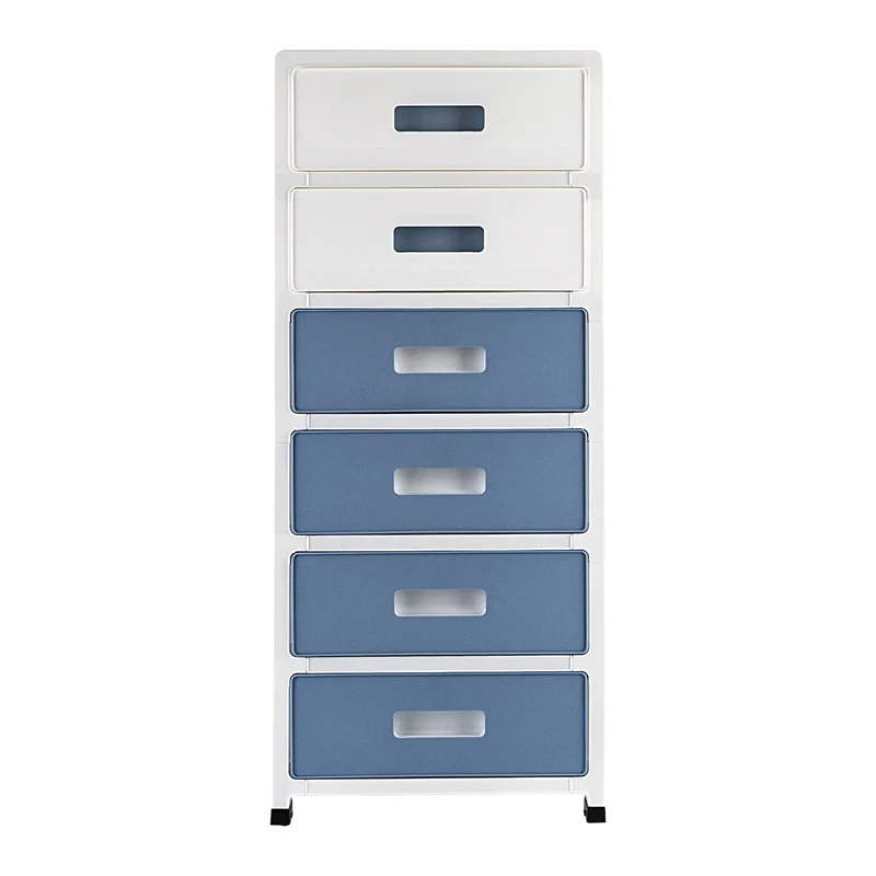 6 Tier Drawer Cabinet Plastic Drawer Tower Drawer Desktop Organizer For Kitchen Bathroom Living Room Bedroom Office 35*26*83.5cm