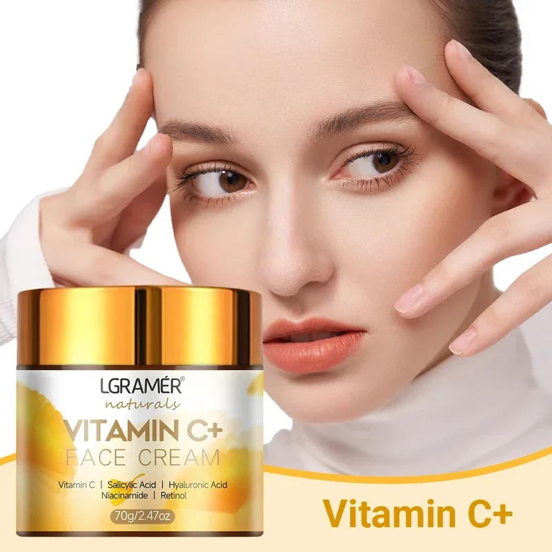 Vitamin C Face Cream Retinol Smooth Wrinkle Moisturizing Firming Hyaluronic Lightening Repairing Smooth Skincare Whitening Cream