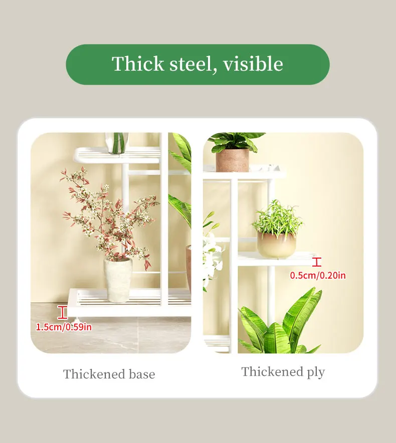 Plant Stand Stand For Flowers Iron 6/7/8Layers Plant Shelf Plant Organizer Storage Plant Holder Display Stand Garden Decoration