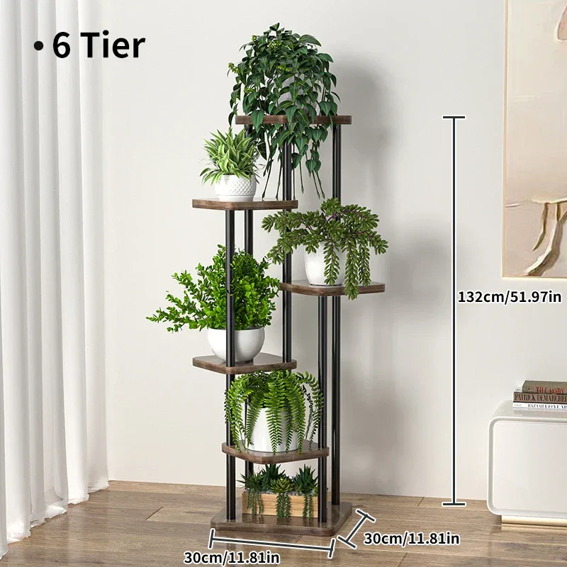 Plant Stand Stand For Flowers Iron 6/7/8Layers Plant Shelf Plant Organizer Storage Plant Holder Display Stand Garden Decoration
