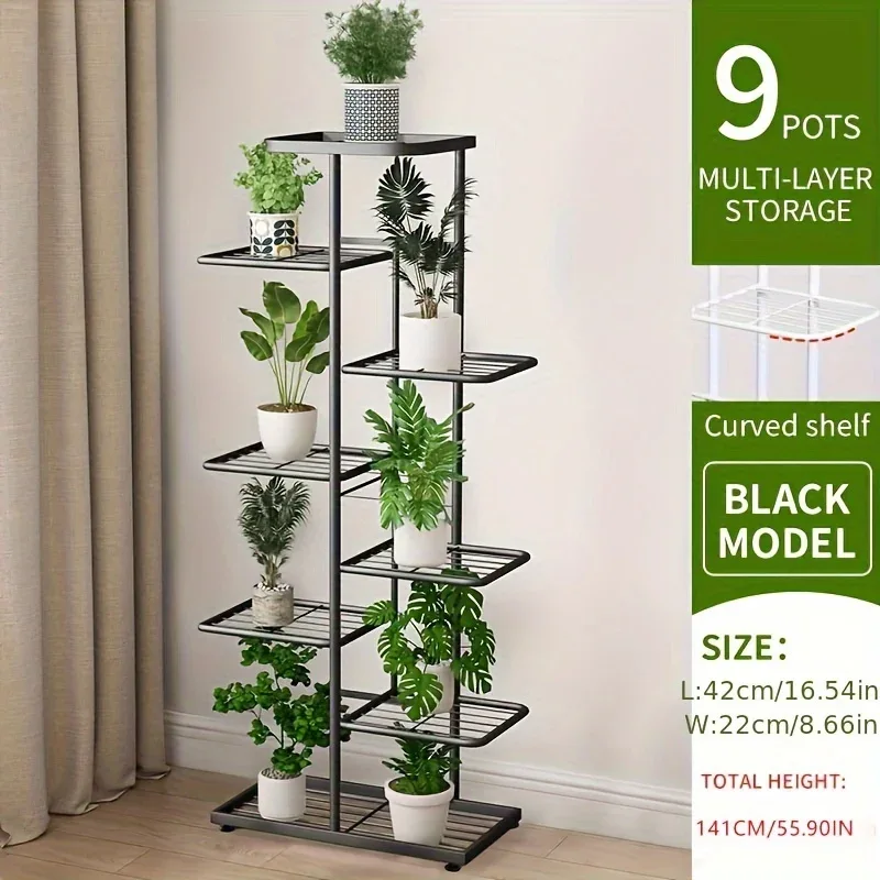 Plant Stand Stand For Flowers Iron 6/7/8Layers Plant Shelf Plant Organizer Storage Plant Holder Display Stand Garden Decoration