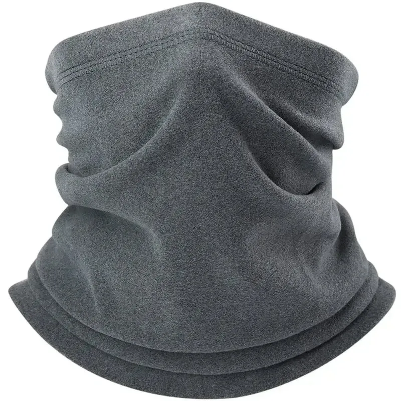 Winter Fleece Thermal Neck Warmer Gaiter Bandana Face Mask Ear Cover Tube Scarf Skiing Snowboard Neckerchief Headband Women Men