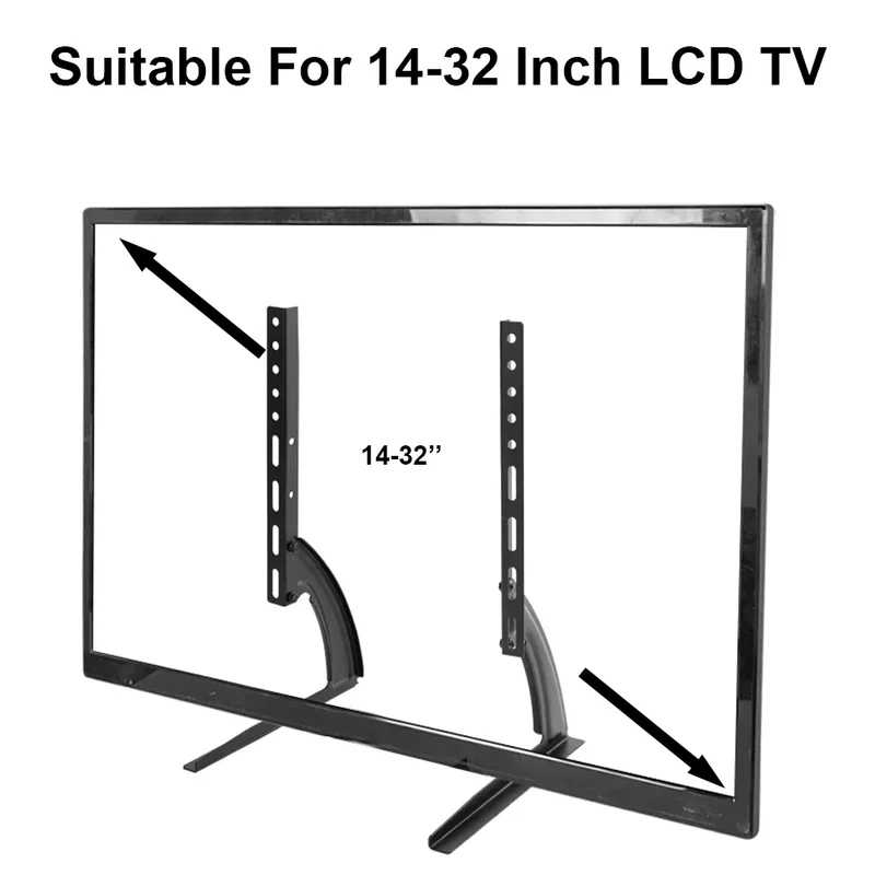 TV Bracket For 14-32 inch For 32-75inch TV Universal Fixed TV Stand Holder Universal Table Top TV Stand Pedestal TV Stand Legs