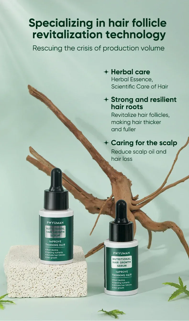 7 Days Ginger Hair Growth Serum Fast Promote Hair Regrowth Products Anti Hair Loss Repair Scalp Baldness Nourish Hair Root Care