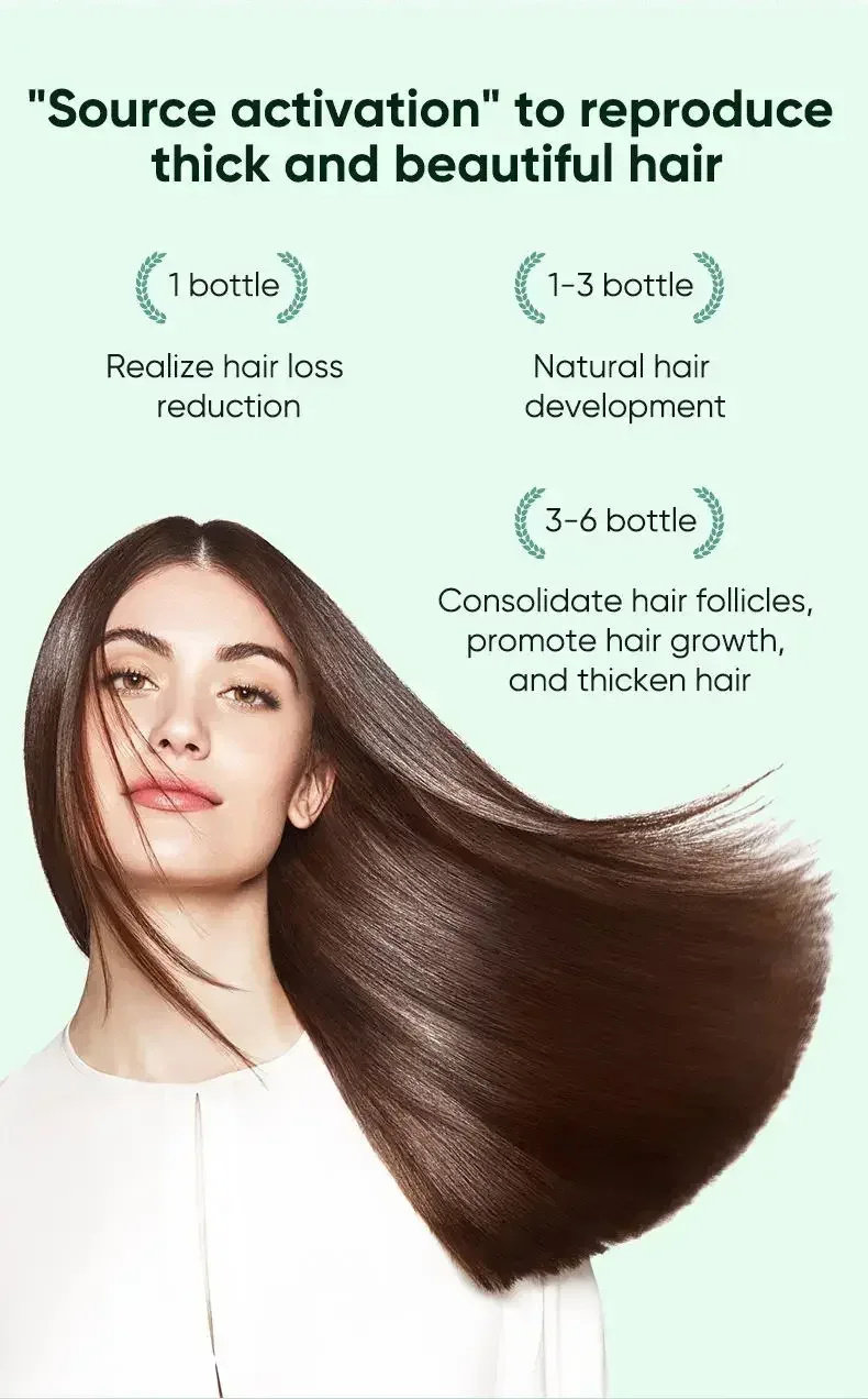 7 Days Ginger Hair Growth Serum Fast Promote Hair Regrowth Products Anti Hair Loss Repair Scalp Baldness Nourish Hair Root Care