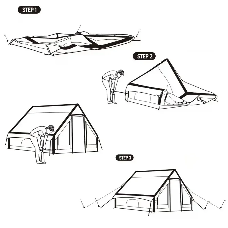 Cotton Air Tent for Outdoor Camping Inflatable Camping Tent