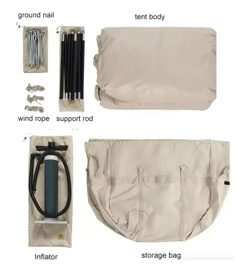 Cotton Air Tent for Outdoor Camping Inflatable Camping Tent