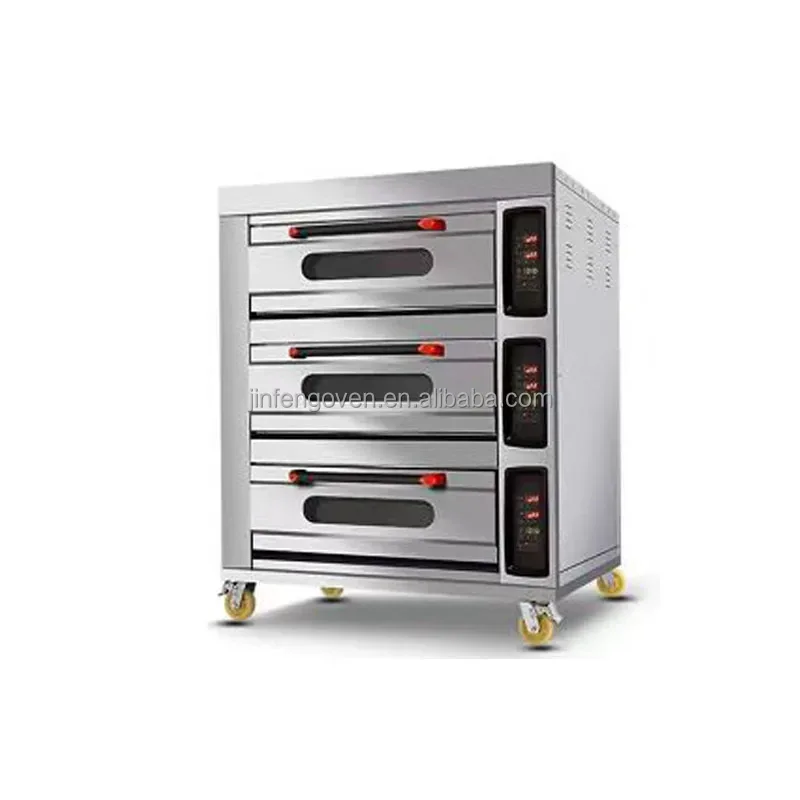 Commercial 2-Deck 4-Tray Pizza Bread Baking Oven for Bakery Restaurants Electric Bread Oven