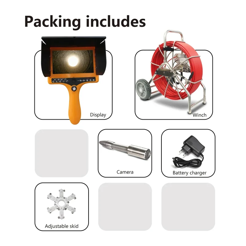 Factory Wholesale Cavity Wall Spaces Under Floors Inspection hd Video Pipe Inspection Camera for Plumbing