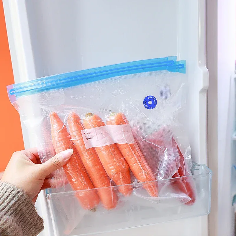 Reusable Vacuum Storage Bags 3D Printer Filament Electric Vacuum Pump Air Valve Pump Sealing Vegetables Food Storage Zipper Bag