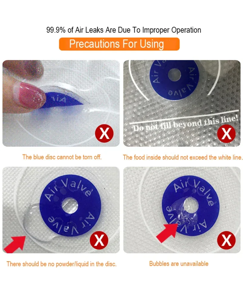 Reusable Vacuum Storage Bags 3D Printer Filament Electric Vacuum Pump Air Valve Pump Sealing Vegetables Food Storage Zipper Bag