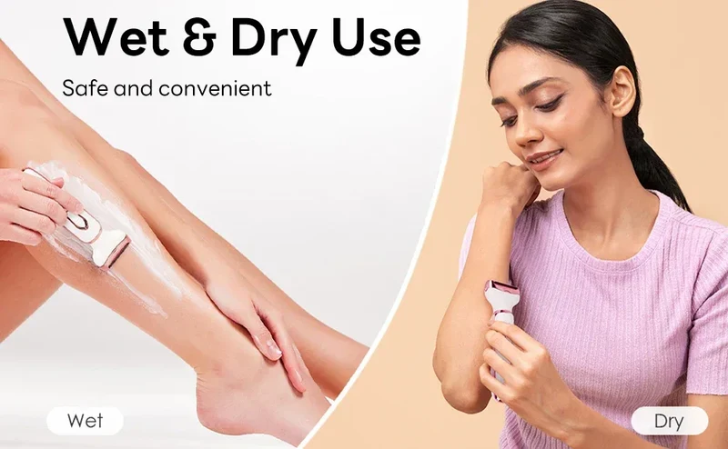4 in 1 Electric Epilator Bikini Eyebrow Nose Women Lady Facial Hair Removal Trimmer Face Body Painless Female Shaver Depilator