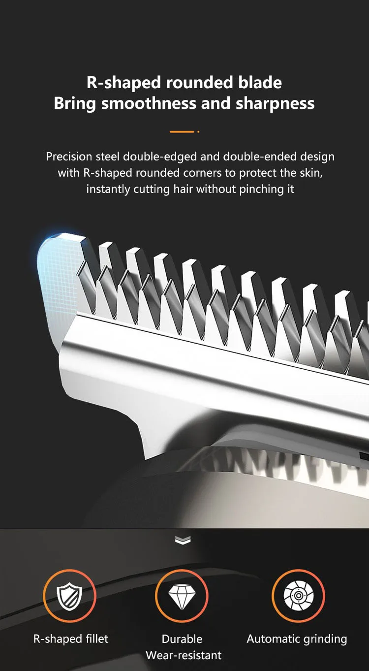 XIAOMI Youpin 5 in 1 Hair Trimmer Machine LCD Display Clippers Barber Professional Hair Cutting Machines Men's Electric Shaver