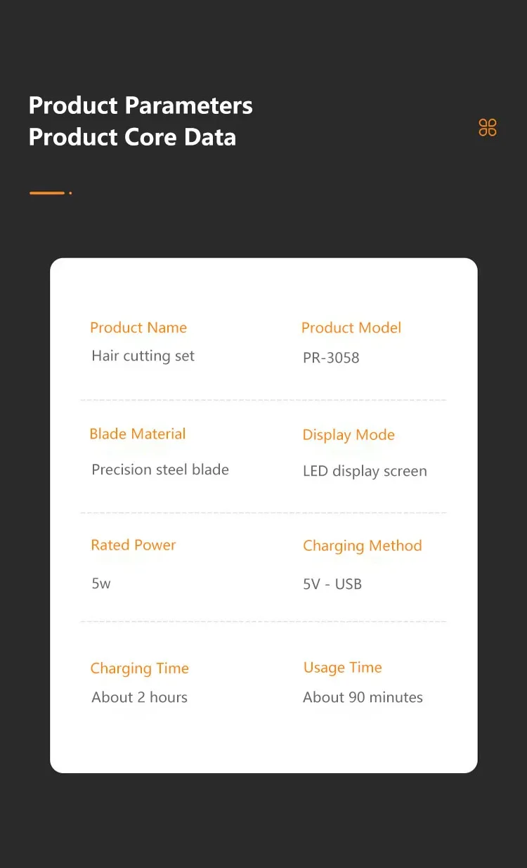 XIAOMI Youpin 5 in 1 Hair Trimmer Machine LCD Display Clippers Barber Professional Hair Cutting Machines Men's Electric Shaver