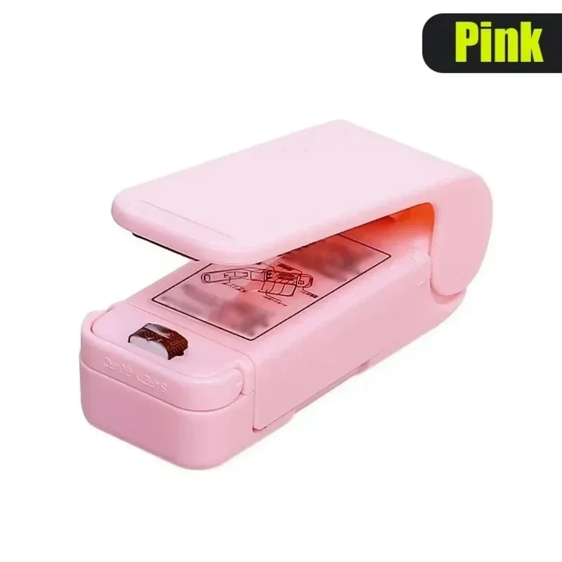 Mini Heat Bag Sealing Machine Package Sealer Bags Thermal Plastic Food Bag Closure Portable Sealer Food Packaging Heat Sealer