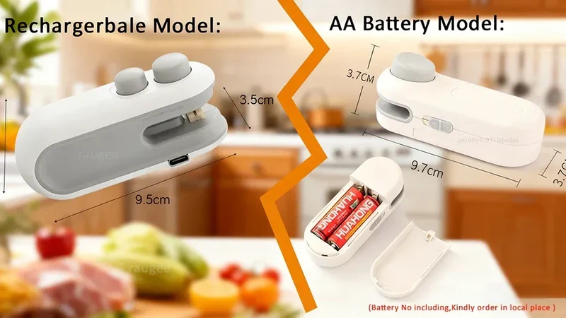 Mini Heat Bag Sealing Machine Package Bags Sealer Thermal Plastic Food Bag Closure Portable Sealer Food Packaging Heat Sealer