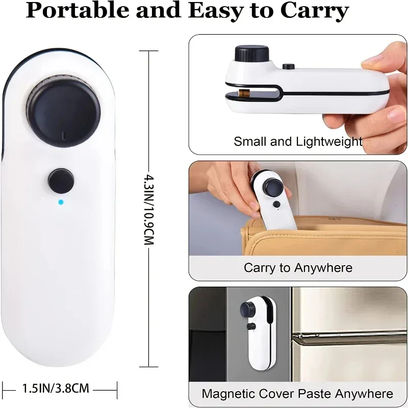 Rechargable USB 2 In 1 Bag Mini Heat Sealer Storage Bag Plastic Package Snack Sealer Clip Bag Handheld Heat Sealer Bag 2026