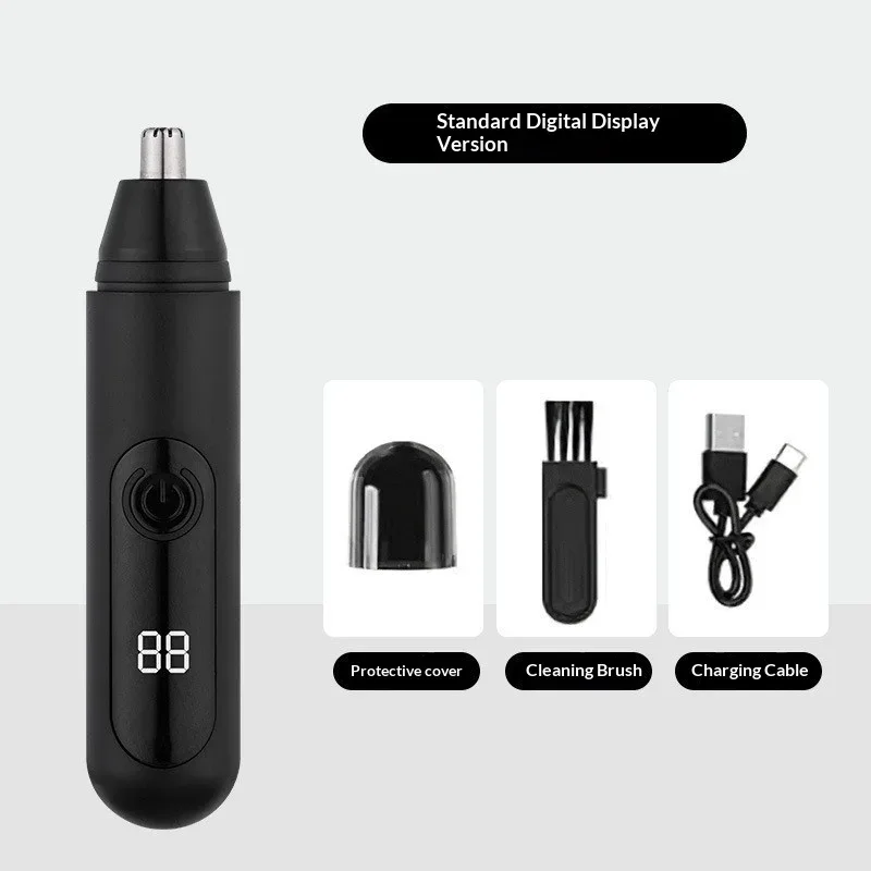 Mini Electric Nose & Facial Hair Trimmer Painless Safe for Men Women Ears Eyebrow Portable Waterproof Rechargeable Grooming