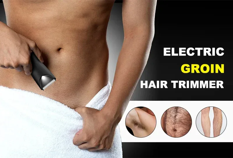 The Ballber Pro Electric Groin & Body Hair Trimmer for Men - Mens Body Groomer Kitfor Privates -Shaver for Hard to Reach Areas
