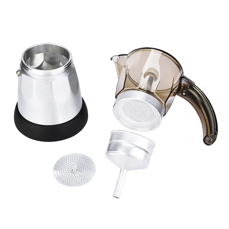 Large Capacity Electric Moka Pot Stovetop Espresso Coffee Maker Coffee Percolator 300ml