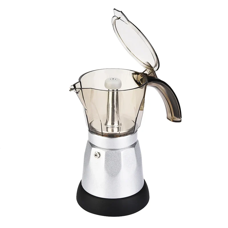 Large Capacity Electric Moka Pot Stovetop Espresso Coffee Maker Coffee Percolator 300ml