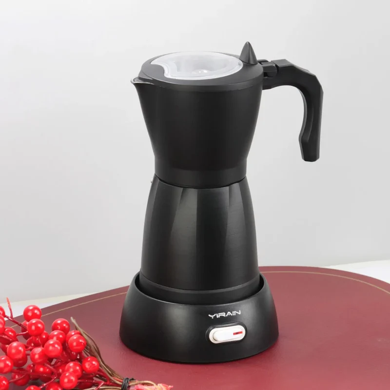 Coffee Maker Coffee Pot Portable Aluminum Electric Moka Pot White New Style