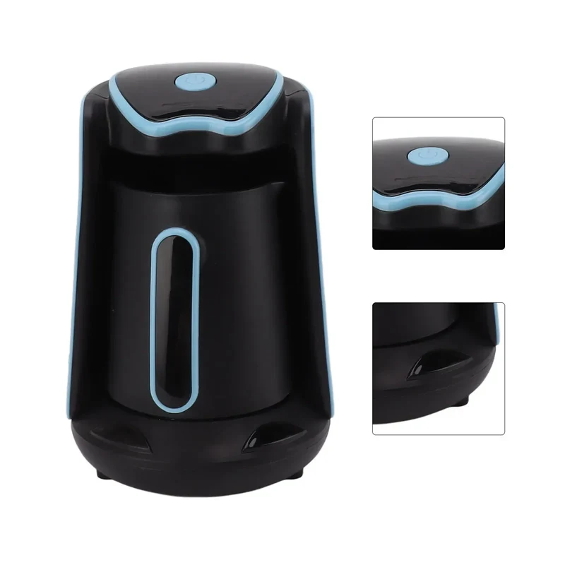 500ml Coffee Pot Stainless Steel Electric Thermal Coffee Maker for Office Blue